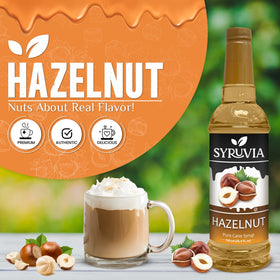 SYRUVIA Hazelnut syrup pump for mess-free dispensing