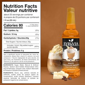 SYRUVIA Latte with syrup drizzle for creamy, café-style drinks.