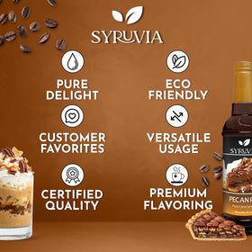 SYRUVIA Kosher-certified syrup with pure cane sugar