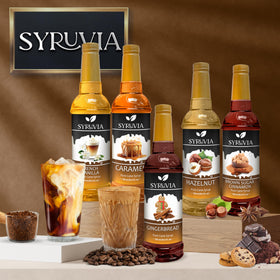 SYRUVIA S'mores Syrup topping over ice cream creates a cozy twist