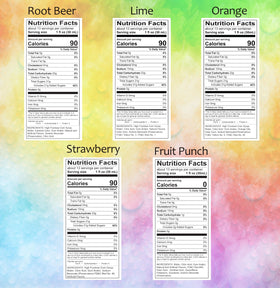 SYRUVIA snow cone syrup orange bottle pour adds sunny flavor