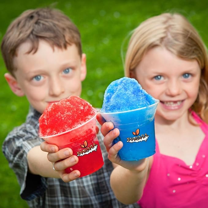 SYRUVIA snow cone syrup variety-pack showcasing bold flavors for mix-and-match desserts