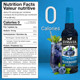 SYRUVIA sugar-free blueberry syrup coffee pairing pour to enhance morning beverages