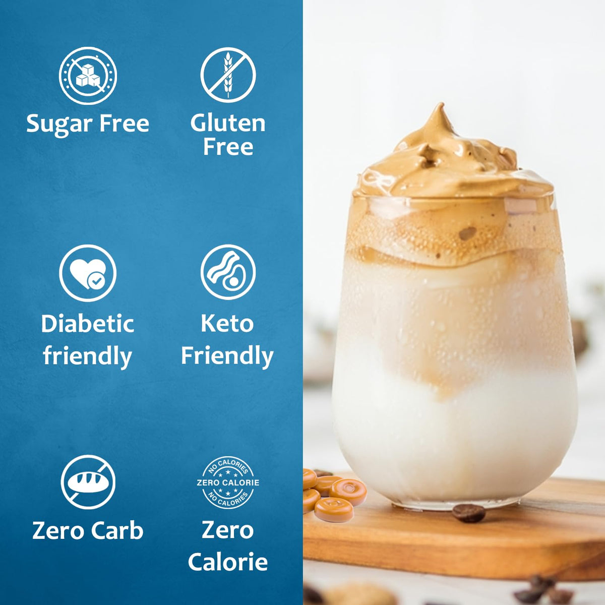 SYRUVIA syrup adds latte art-friendly sweetness without calories.