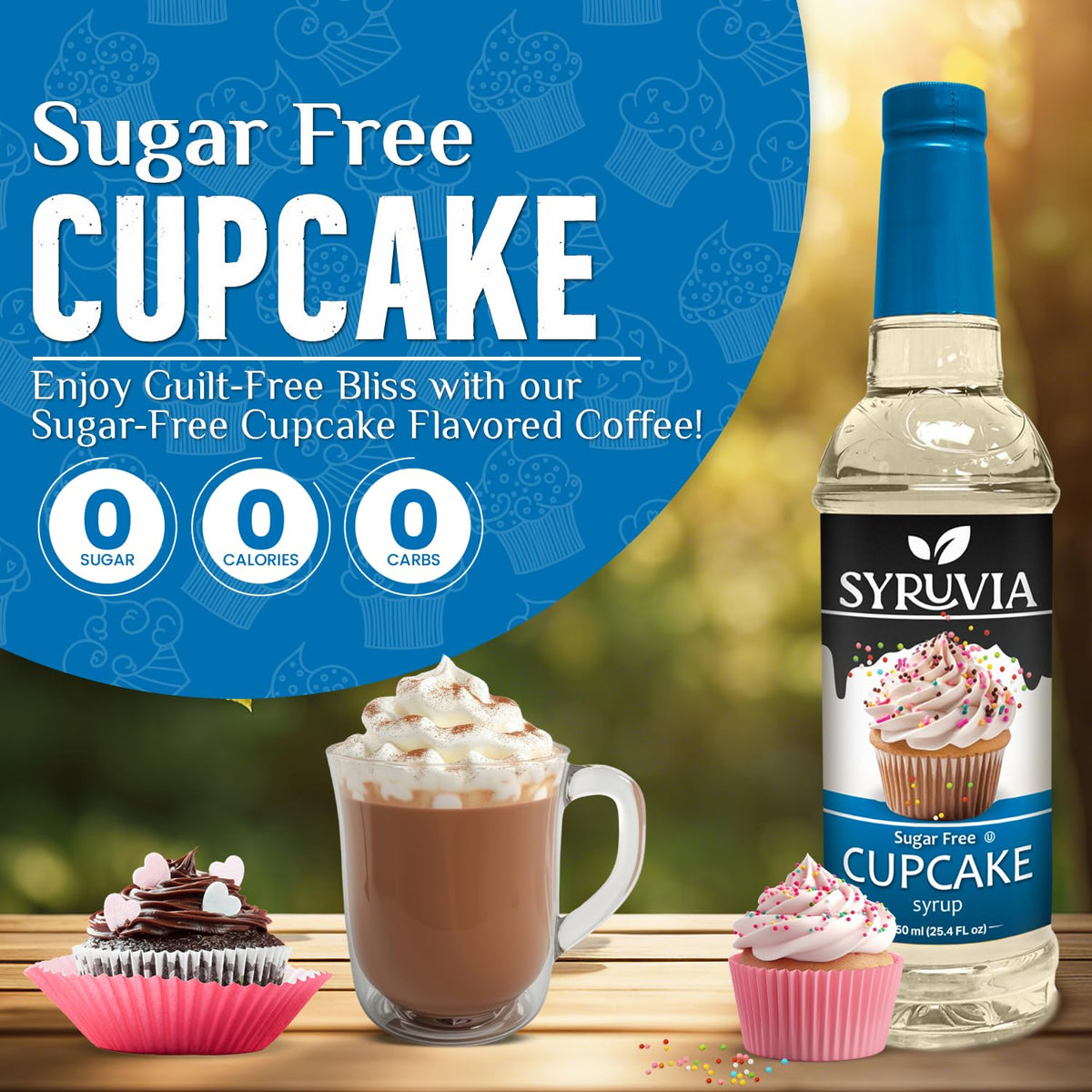 SYRUVIA Cupcake Syrup pump for quick, mess-free dosing