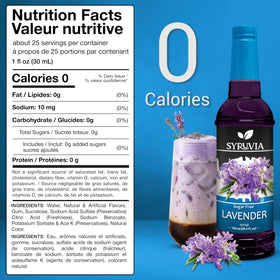 Lavender Syrup on a latte art setup from SYRUVIA for a fragrant twist.