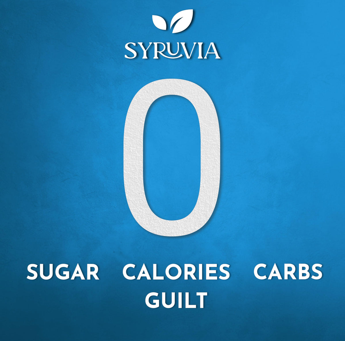 SYRUVIA Pineapple Syrup label highlights zero calories and no coloring.