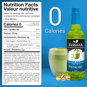 SYRUVIA Pistachio Syrup enhances cappuccino aroma and taste