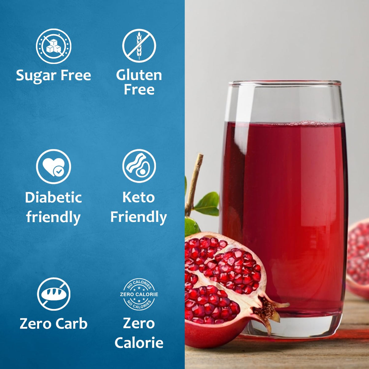 Syruvia sugar-free pomegranate syrup cocktail-ready sweetness for balanced drinks