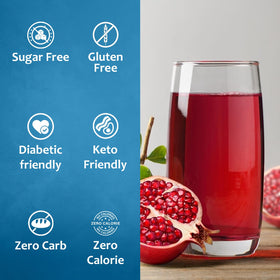 Syruvia sugar-free pomegranate syrup cocktail-ready sweetness for balanced drinks