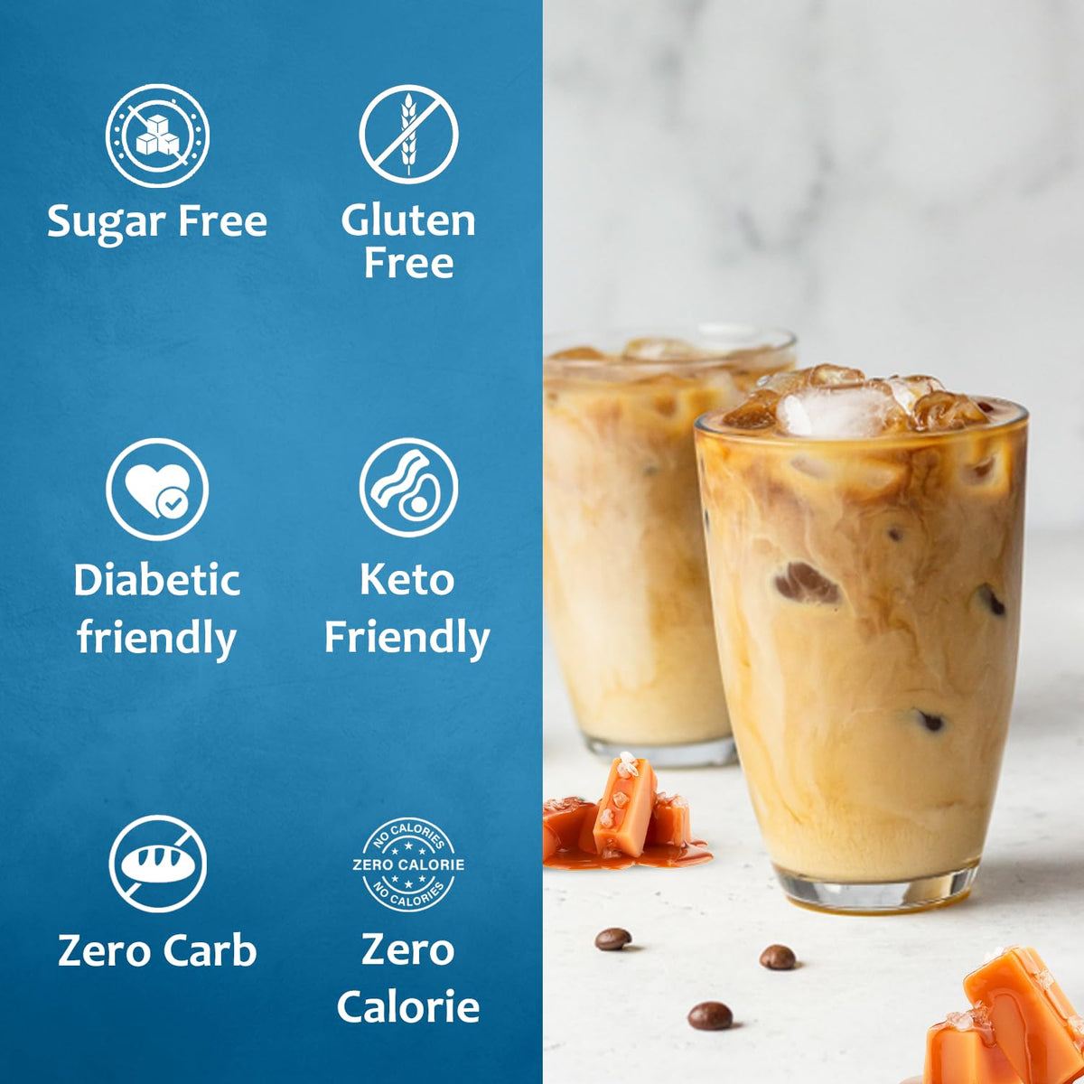 Dessert topping idea using SYRUVIA syrup on cakes and yogurts