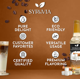 SYRUVIA USA-made Kosher-certified label highlights quality.