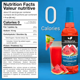 SYRUVIA Watermelon Syrup in Italian soda for a bright, refreshing twist.