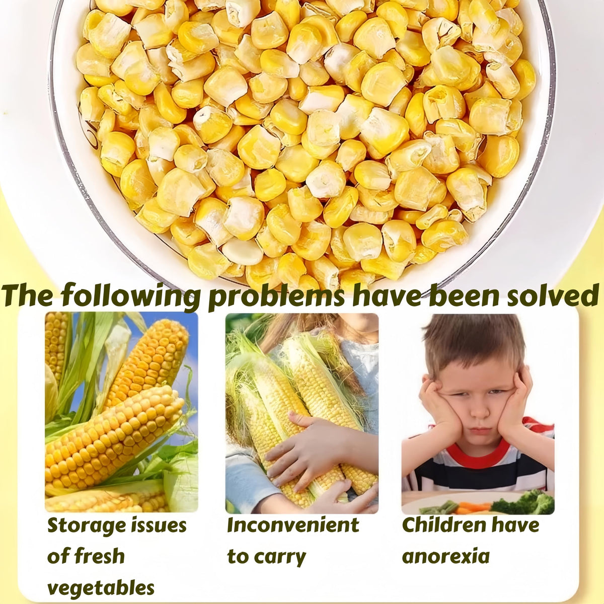 SYZJMWDY emergency pantry idea: resealable jar keeps corn fresh.