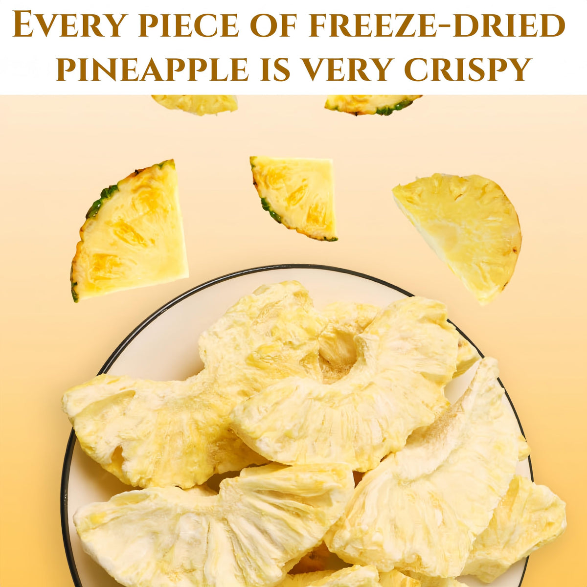 SYZJMWDY Pineapple Crisps added to smoothies for tropical flavor boost.
