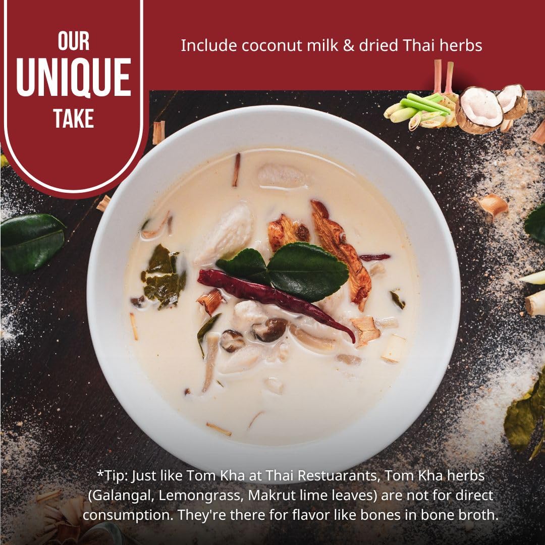 TAAN THAI two packets shown simplify weeknight Tom Kha prep.