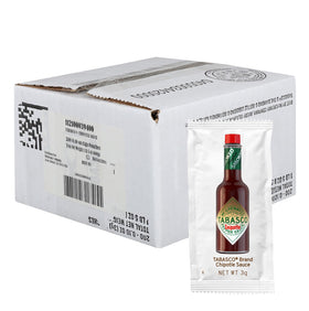 TABASCO Chipotle packet with smoky pour, ideal for on-the-go flavor