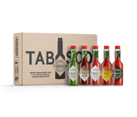 TABASCO Green Jalapeño hot sauce bottle pour for vibrant breakfasts