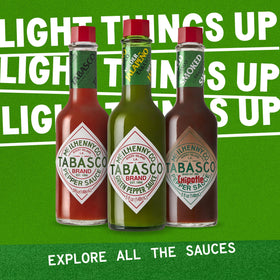TABASCO Green Jalapeño sauce bulk jug, perfect for large recipes