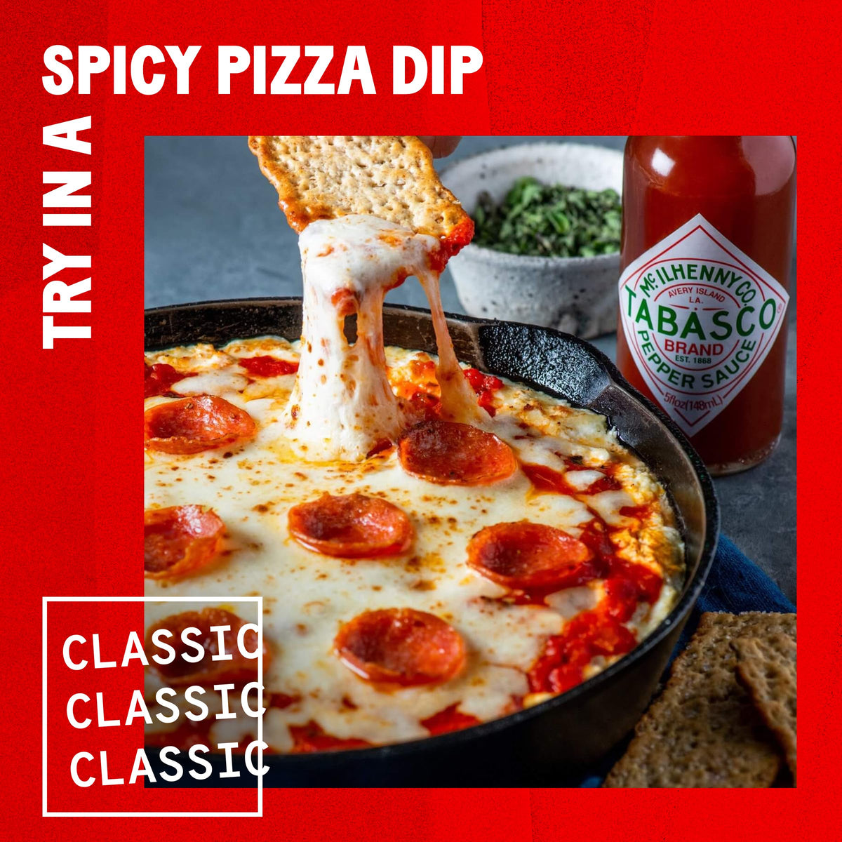 TABASCO Original Red Sauce ingredients panel highlights simple base.
