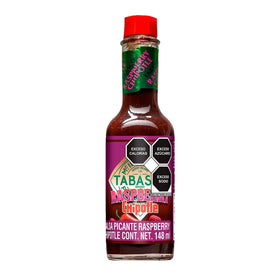 TABASCO Raspberry Chipotle sauce bottle with rich color, ideal for dressings and marinades
