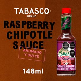 TABASCO Raspberry Chipotle sauce pour showing vibrant color for sauces and glazes