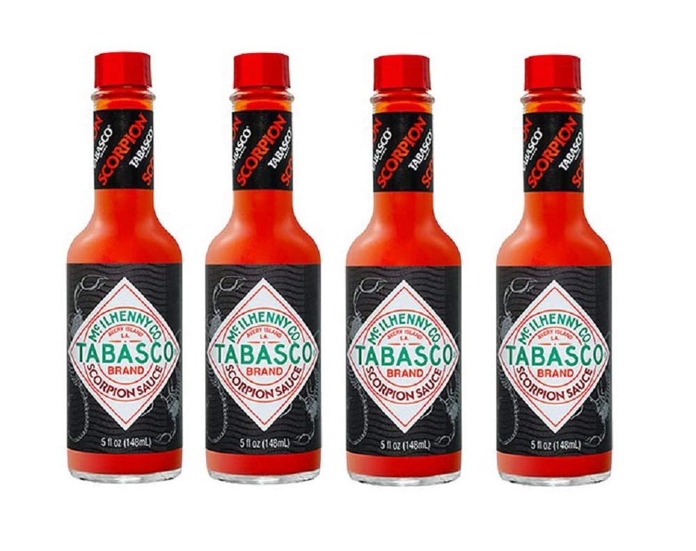 Tabasco Scorpion Sauce 4-pack, bold heat for wings and sauces