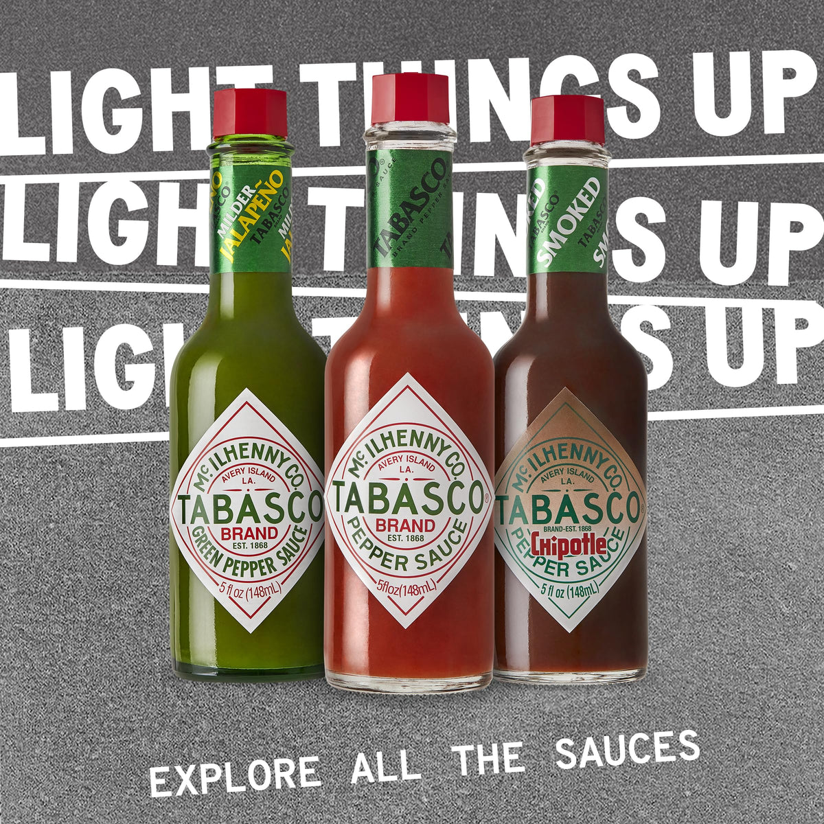 Sizzling tacos topped with TABASCO Scorpion Sauce for tropical heat kick.