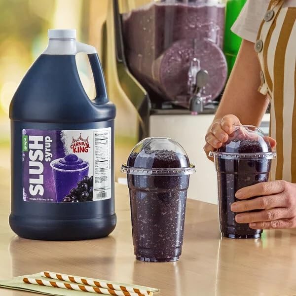 TableTop King grape slushy granita-style dessert with vibrant color.