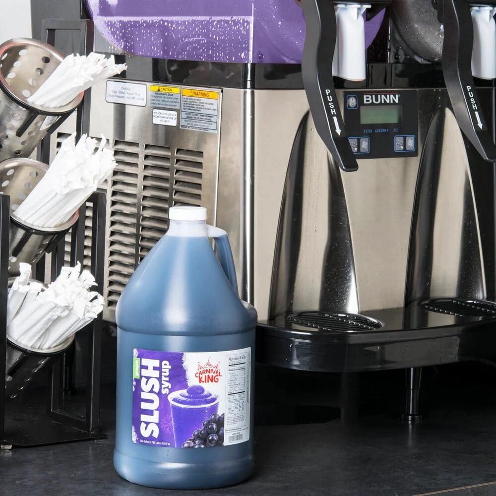 TableTop King grape slushy mocktail setup for non-alcoholic options.