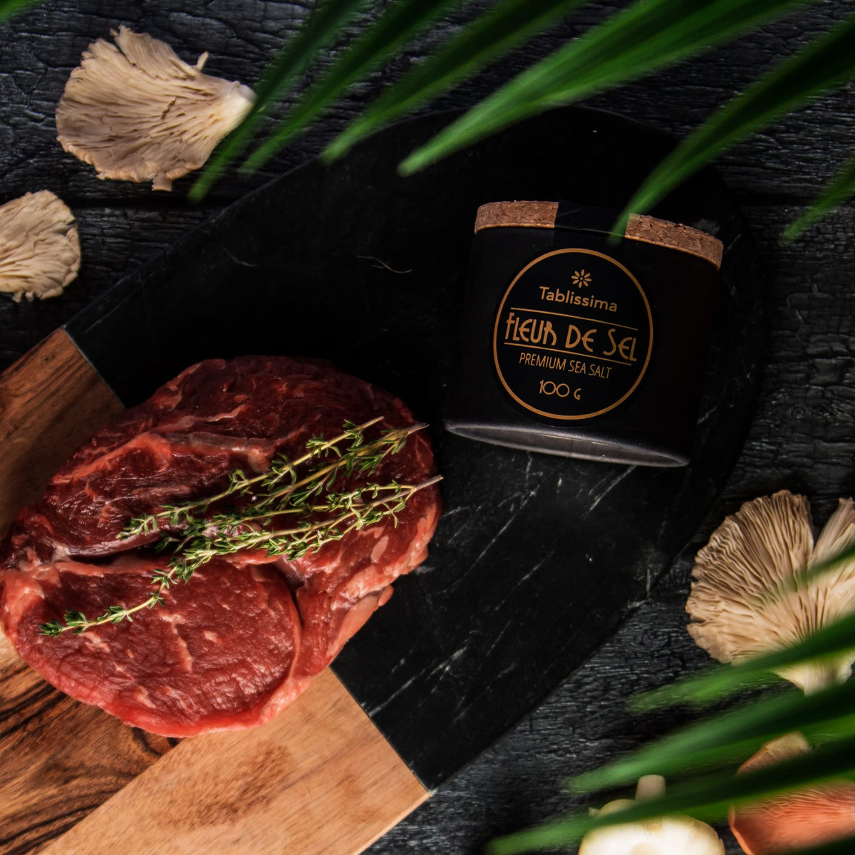 Tablissima Gourmet kitchen ideas support tasteful salt finishing and seasoning.