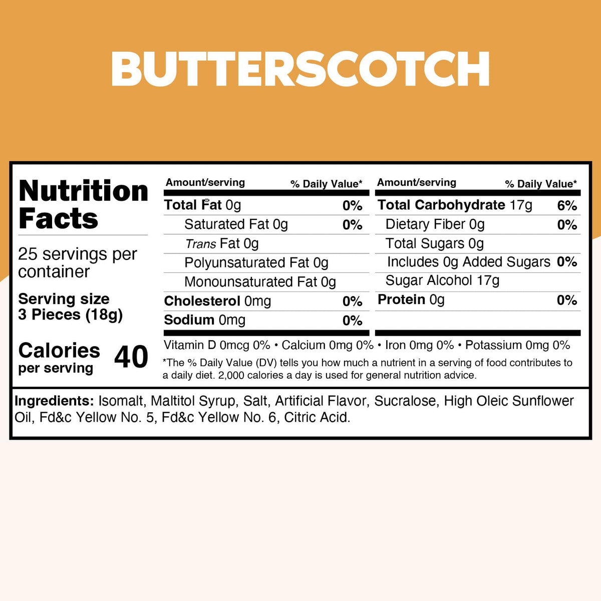 Taboom butterscotch hard candy closeup highlights creamy texture and buttery aroma