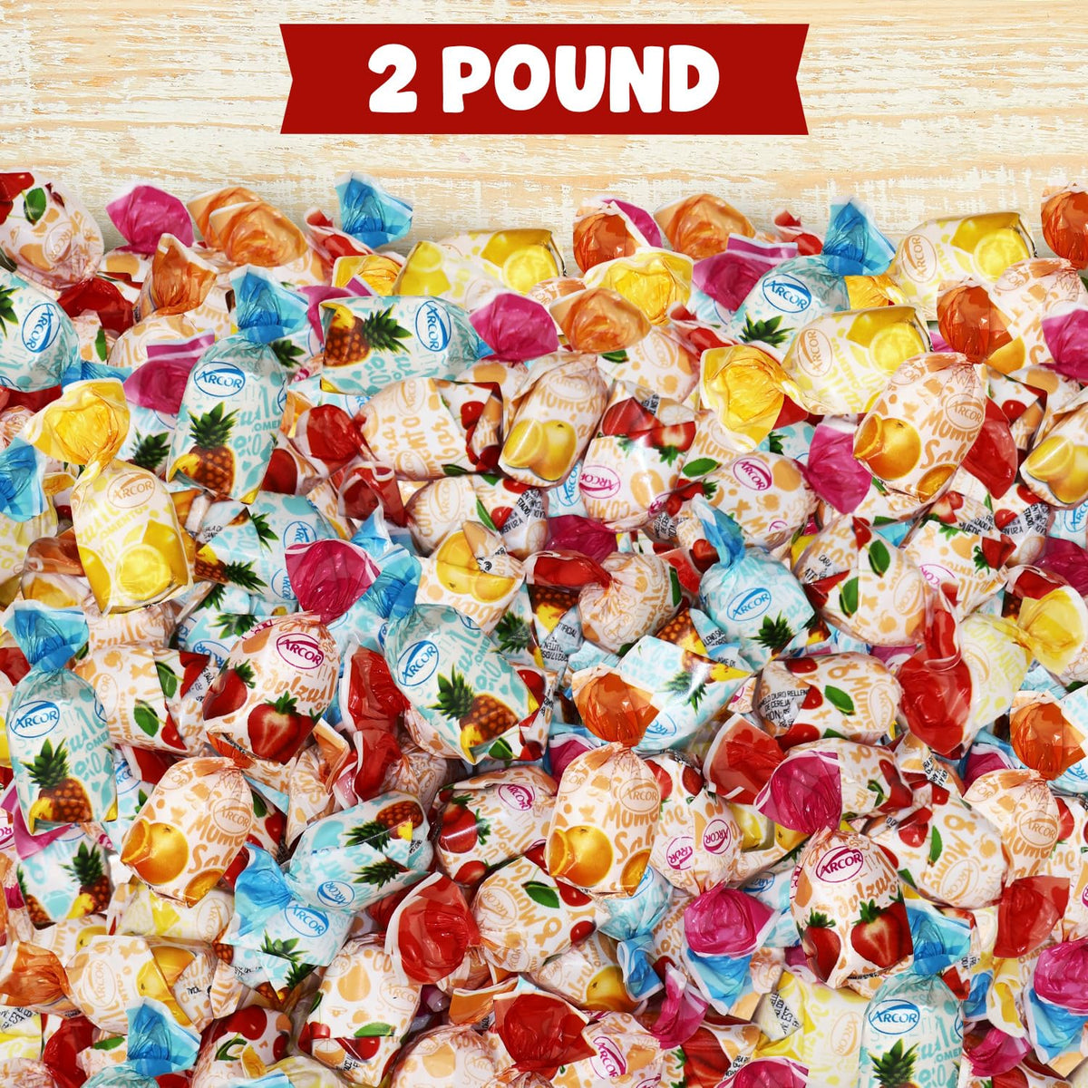 Taboom candy bowls delight guests of all ages with bright flavors.