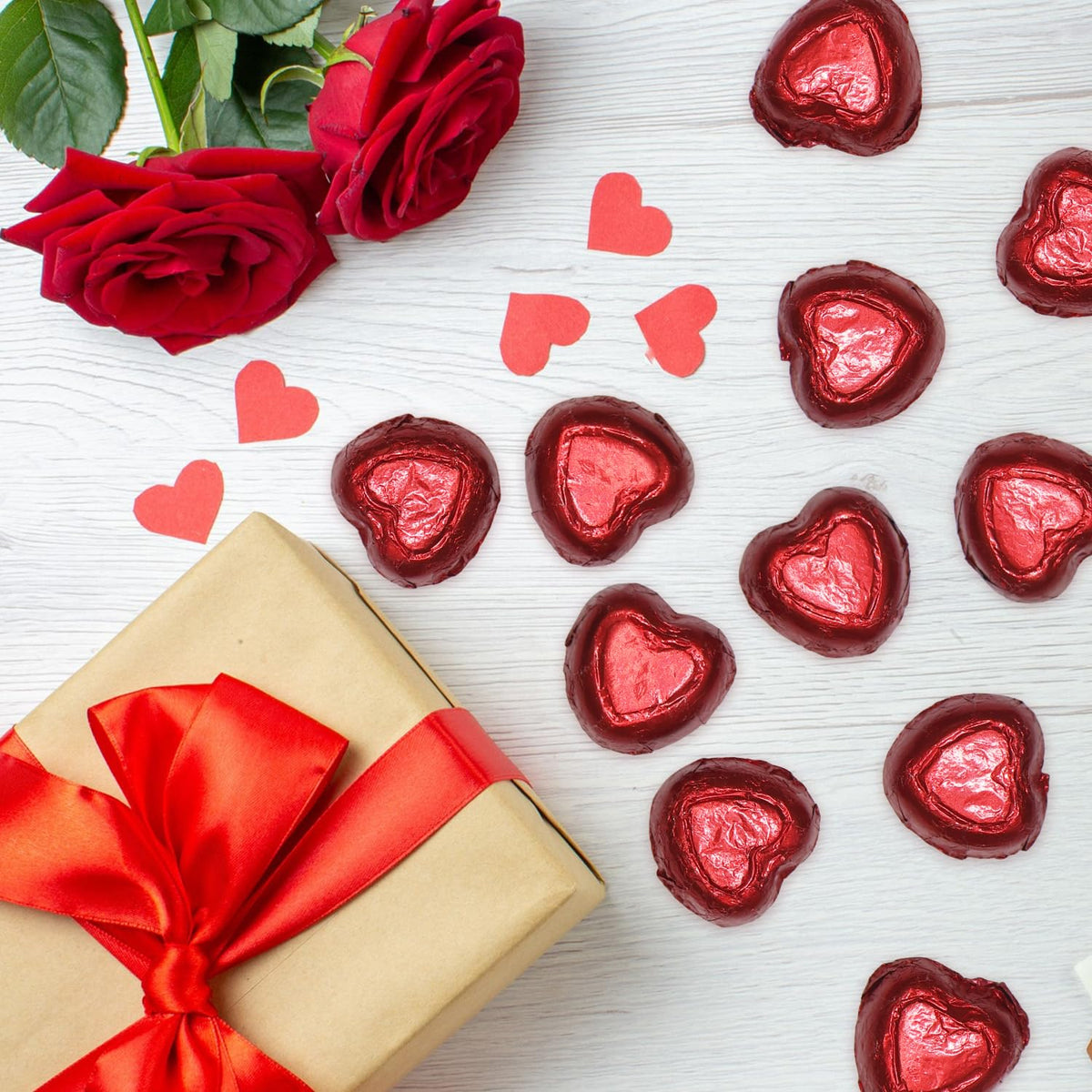 Taboom hearts double as cupcake toppers for decorative treats.