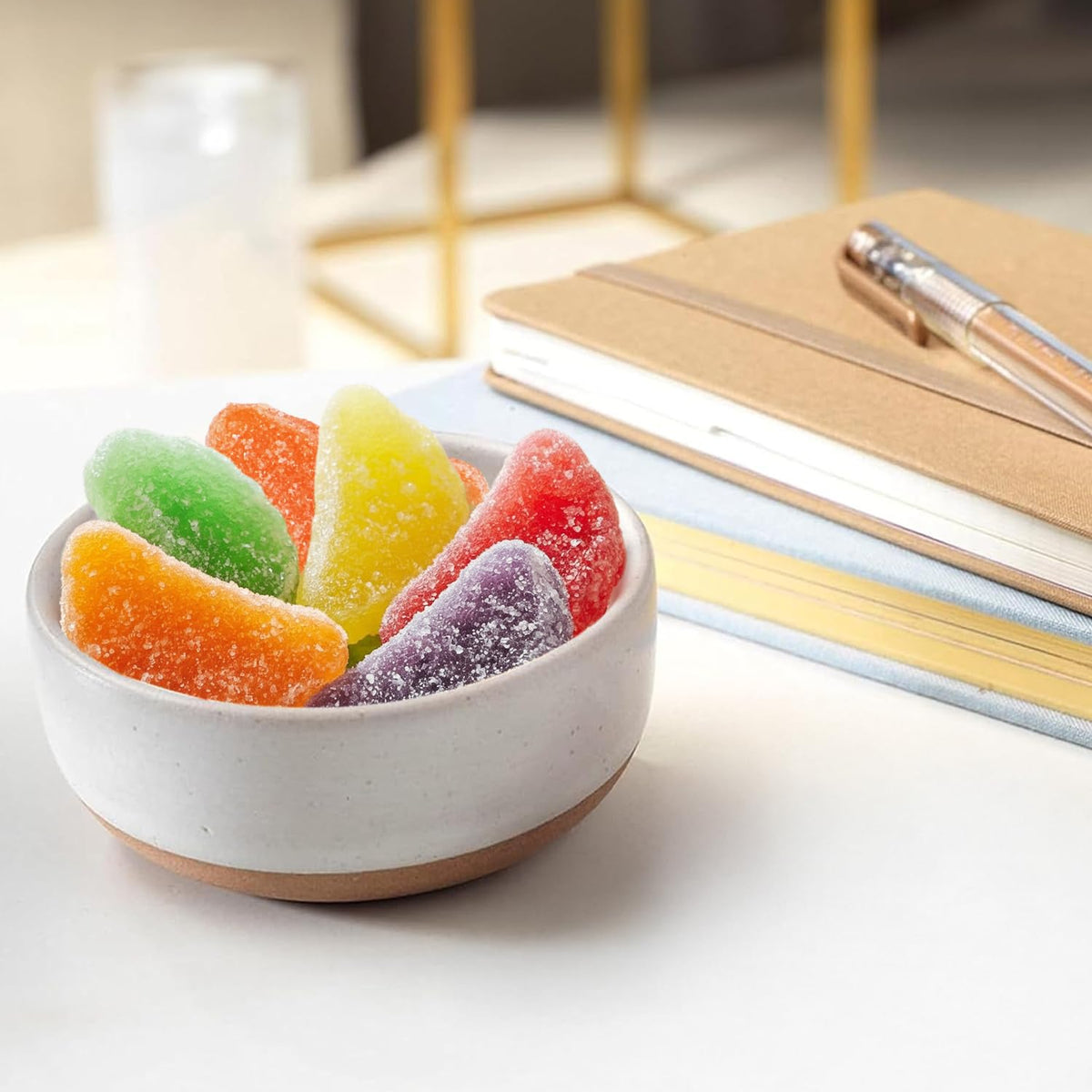 Taboom fruit slices in a jar ready for snacking