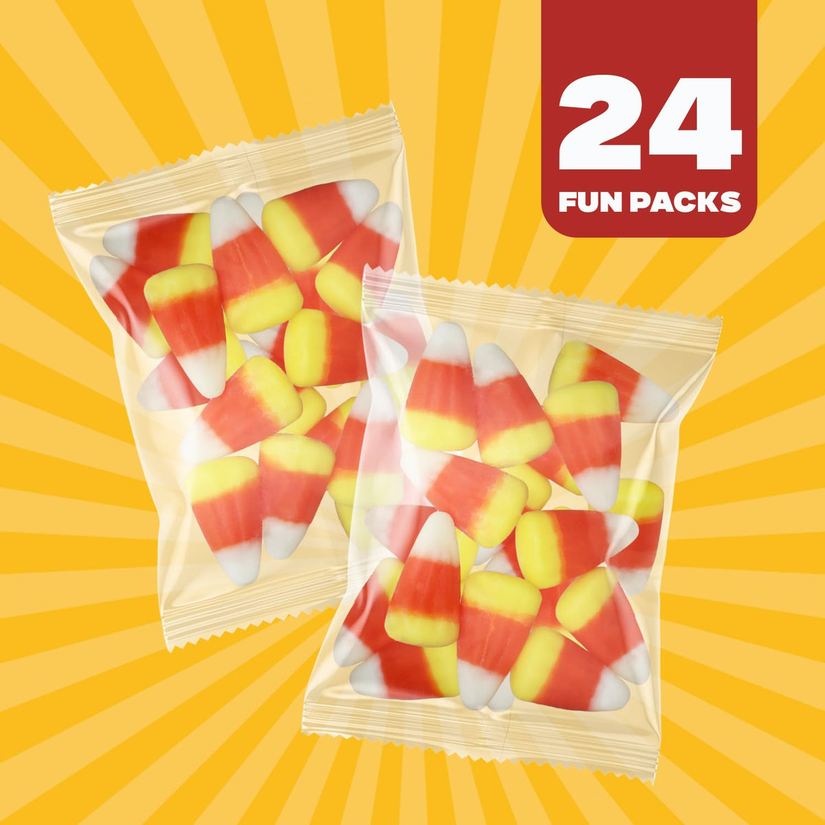 Goody bag or lunchbox idea featuring Taboom Candy Corn minis.