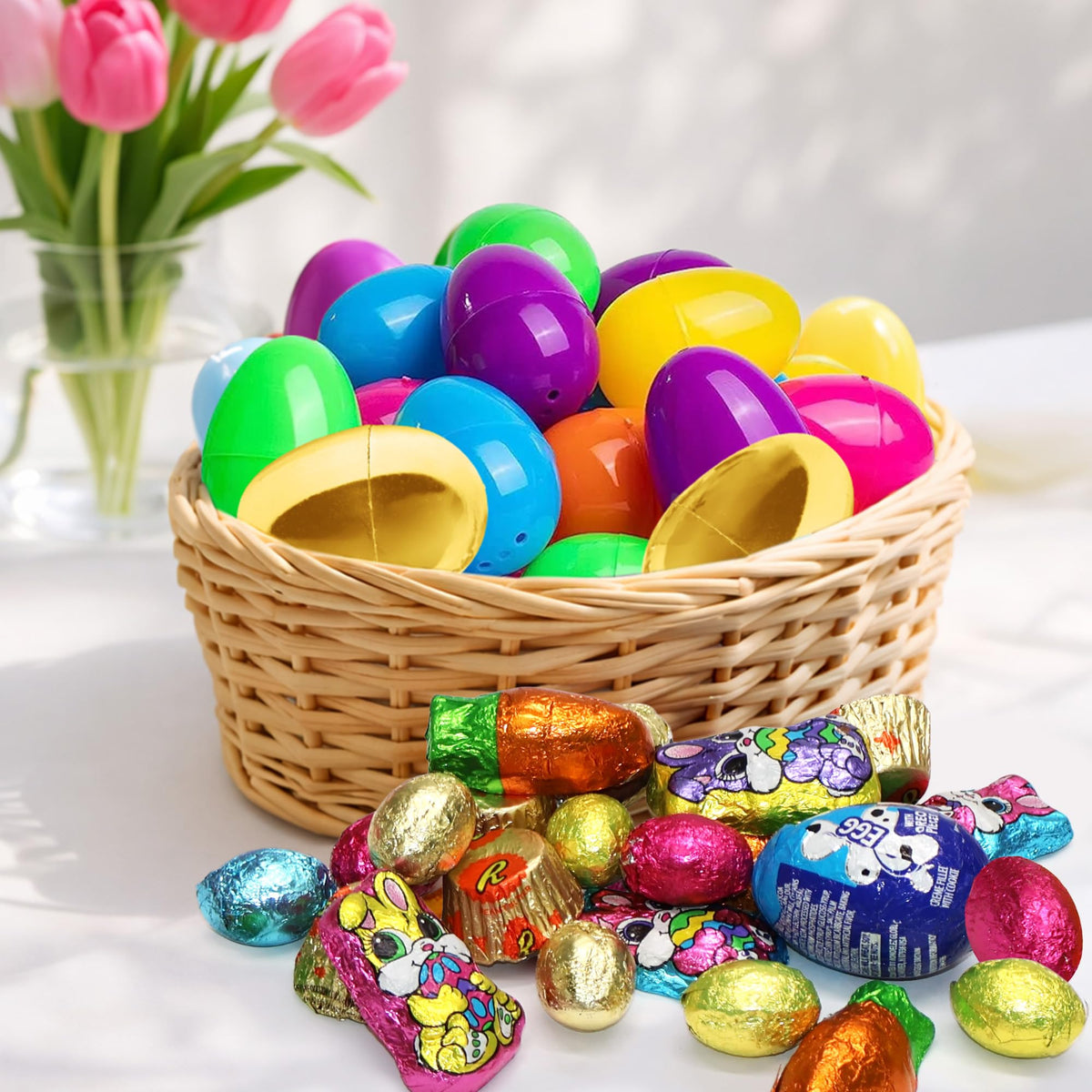 Taboom neighborhood egg hunt kit with eggs ready to fill and hide.