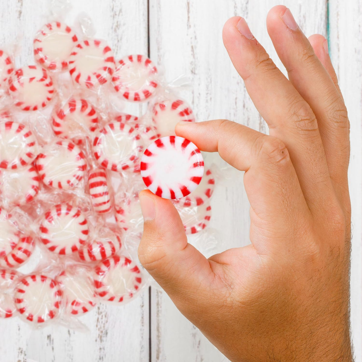 Taboom Peppermints individually wrapped for easy sharing and freshness