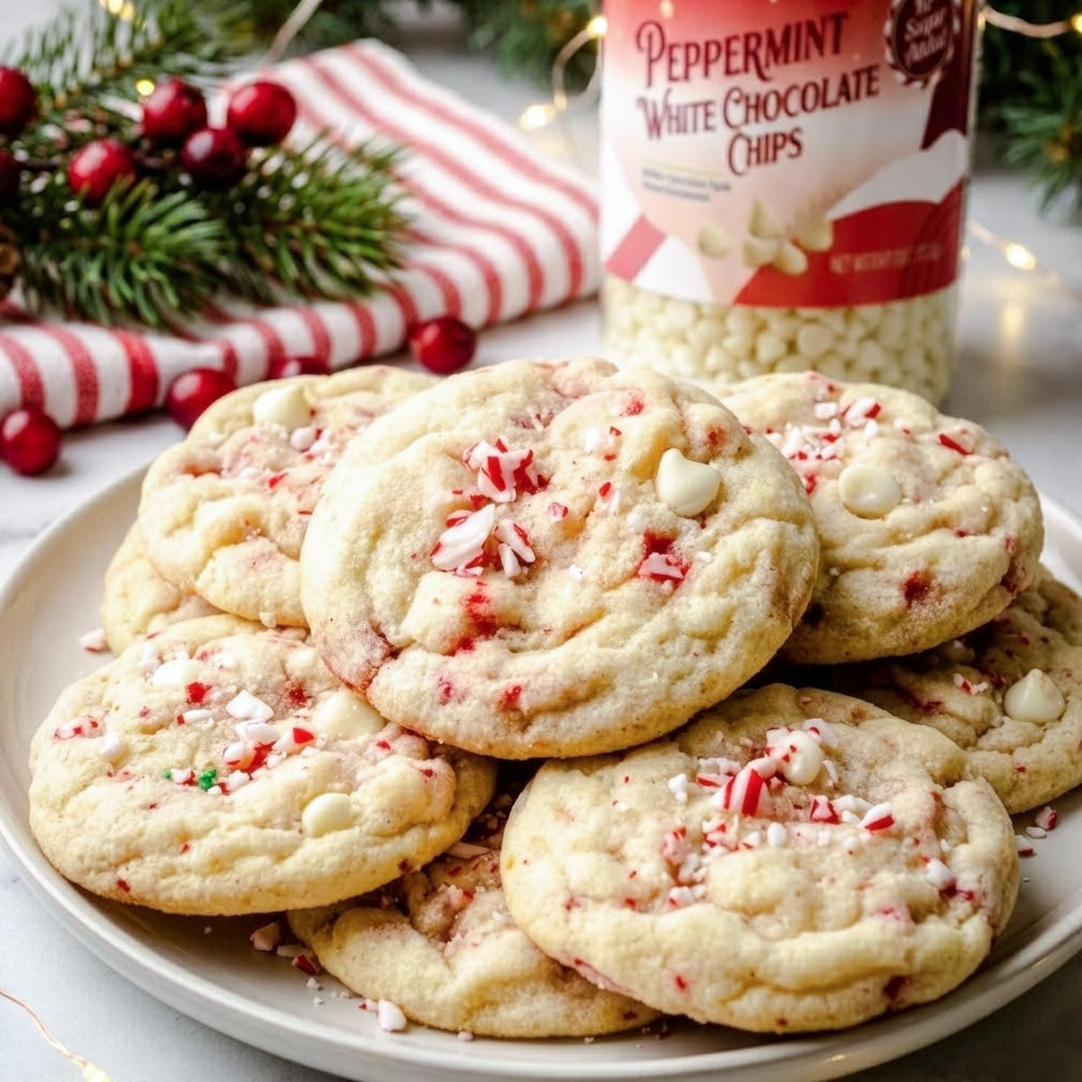 Taboom stevia-sweetened peppermint chips; a lighter dessert option for treats.