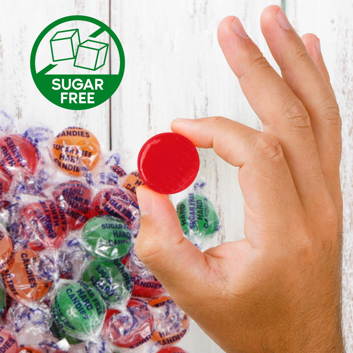 Taboom fruit medley bites add a flavorful sugar-free option.