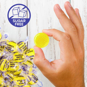 Travel-friendly Taboom sugar-free lemon discs to brighten snacks.