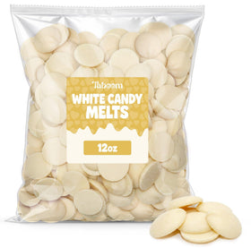 Taboom White Candy Wafer Melts 12oz pack ideal for dipping and coating treats.