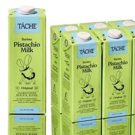 Táche unsweetened pistachio milk 6-pack ready for dairy-free coffee creamer