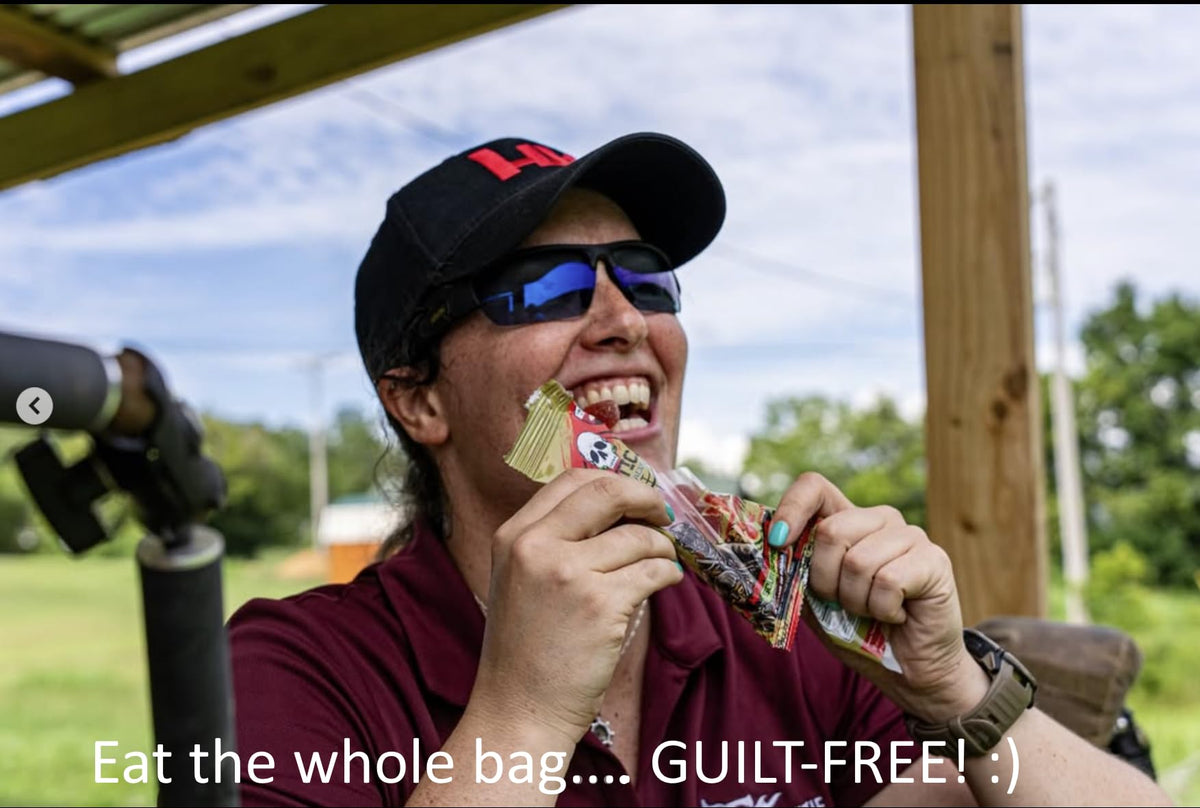 Tactical Snacks Sour Gummies Strawberry Strike—bold taste for quick energy.