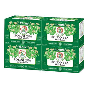 Tadin Boldo Tea boxed set in a 4-pack for convenient stocking and quick brew sessions.