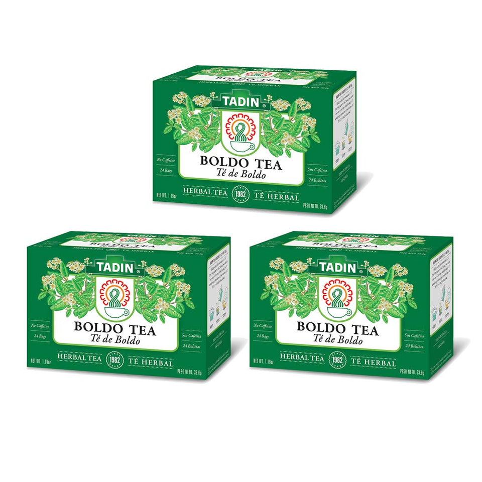 Tadin Boldo Tea packaging, a caffeine-free herbal option for daily rituals