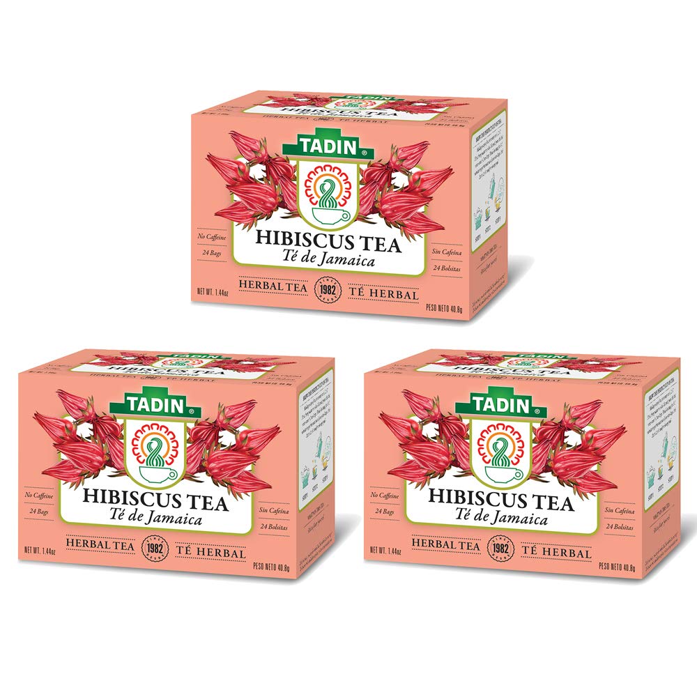 Tadin Hibiscus Tea pink flower close-up, a refreshing caffeine-free afternoon ritual.