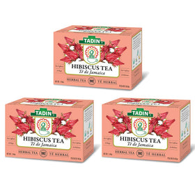 Tadin Hibiscus Tea pink flower close-up, a refreshing caffeine-free afternoon ritual.