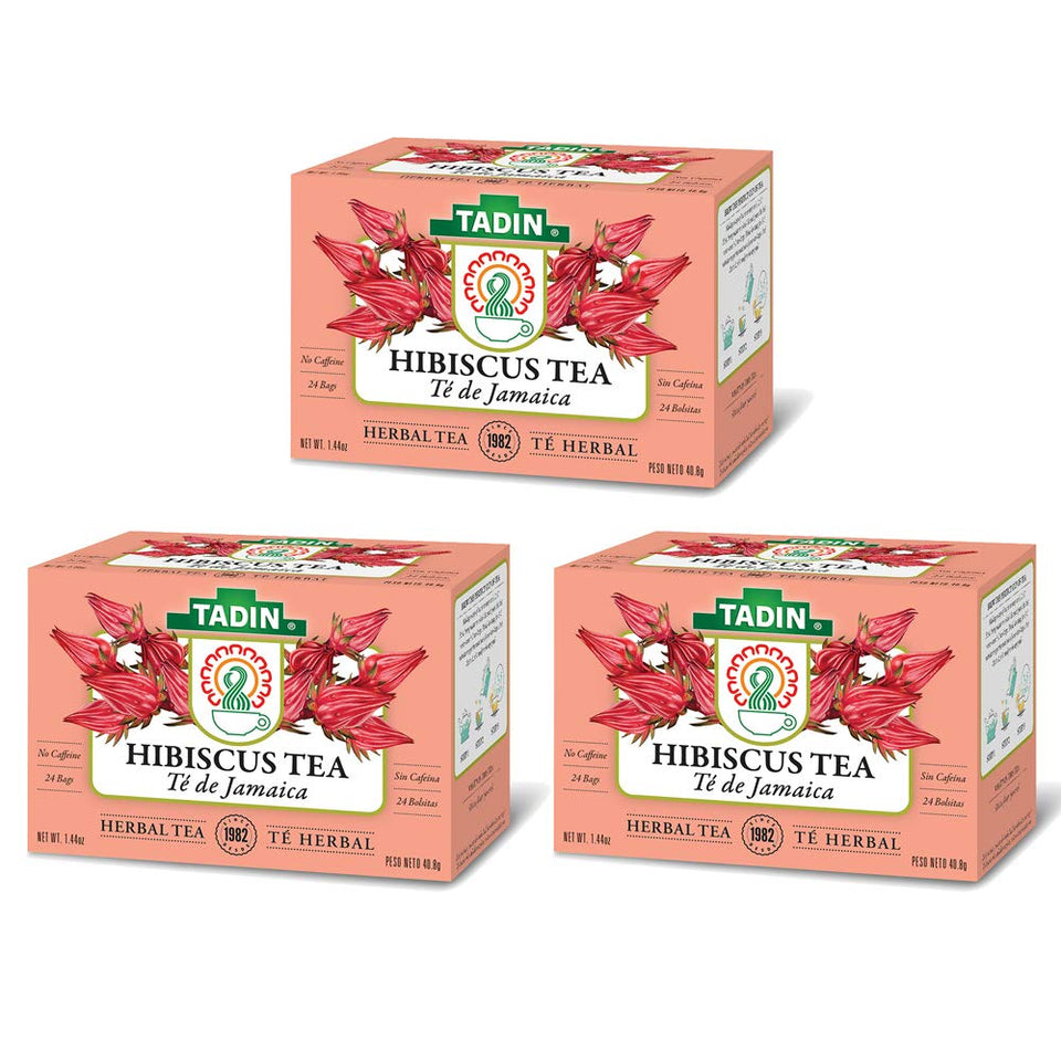 Tadin Hibiscus Tea pink flower close-up, a refreshing caffeine-free afternoon ritual.