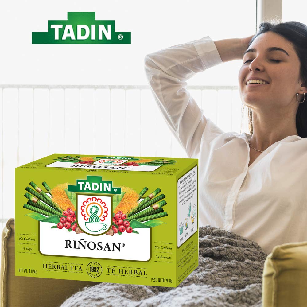 Tadin Riñosan tea on a kitchen shelf ready for use.